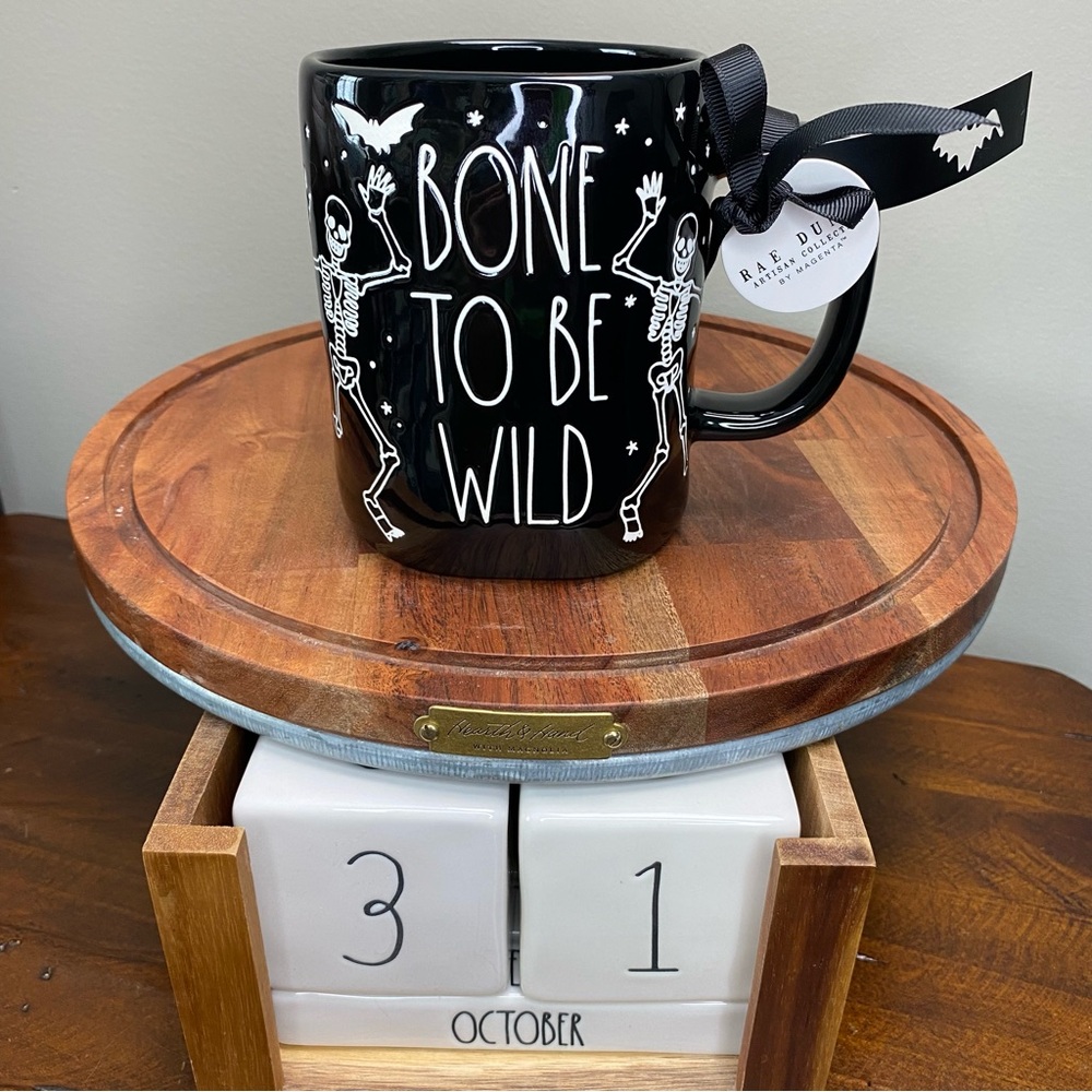Rae Dunn  BONE TO BE WILD mug